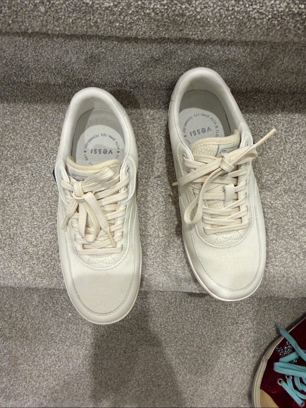 Vessi Classic Low-Top Sneakers in Off-White waterproof womens 7